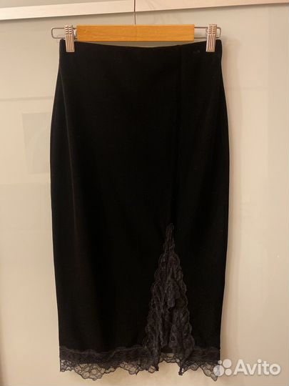 Юбка H M бархат