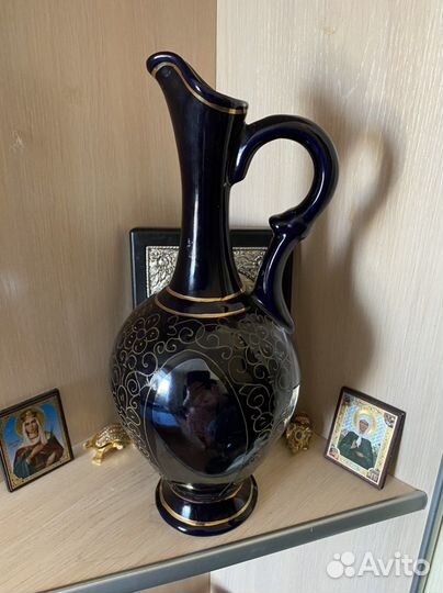 Ваза- кувшин СССР с клеймом(кобальт)