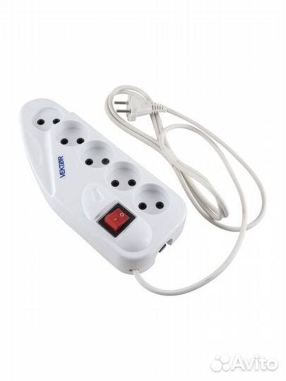 Фильтр сетевой 002695 Vektor Lite 1,8м/5роз б/з 10