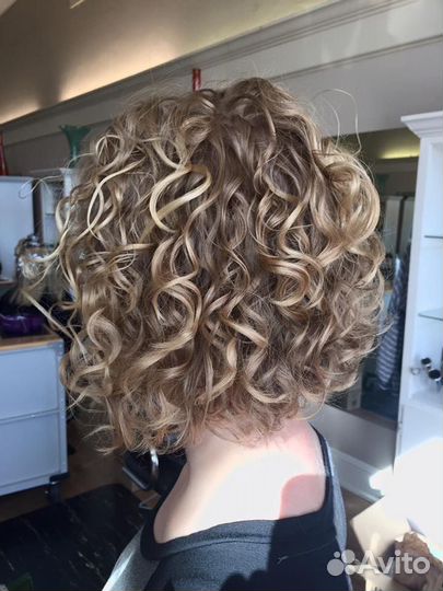 Био завивка волос модель Химия локоны парикмахер