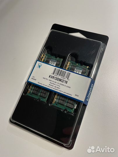 Оперативная память Kingston KVR13S9K2/16 16GB