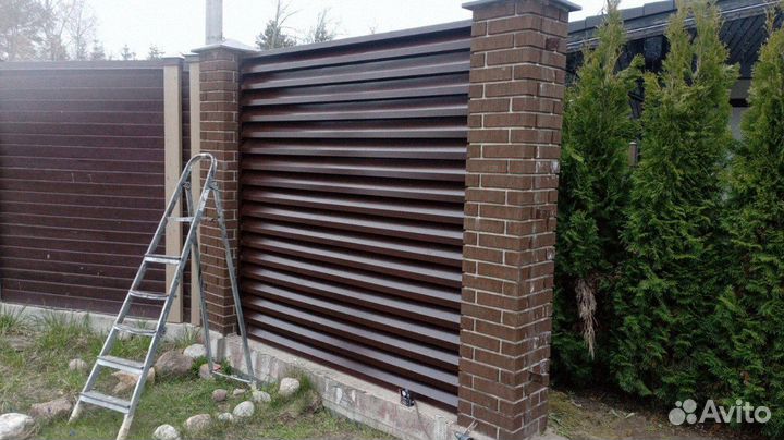 Ламели жалюзи для забора от производителя