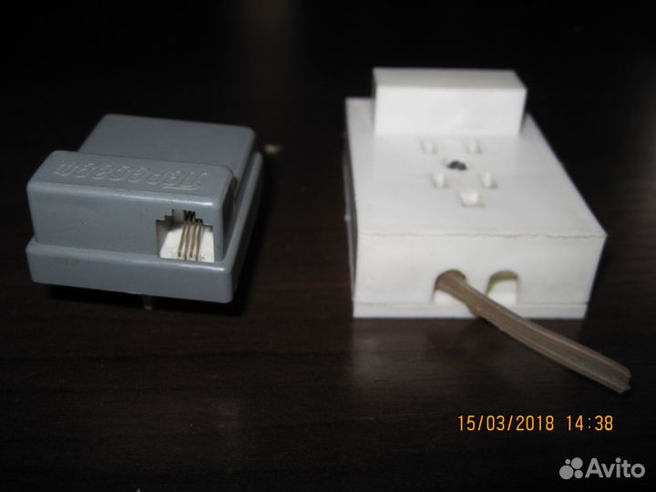 Телефонная розетки с переходом на RJ