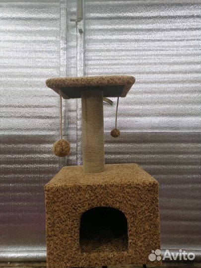 Домик для кошки с когтеточкой