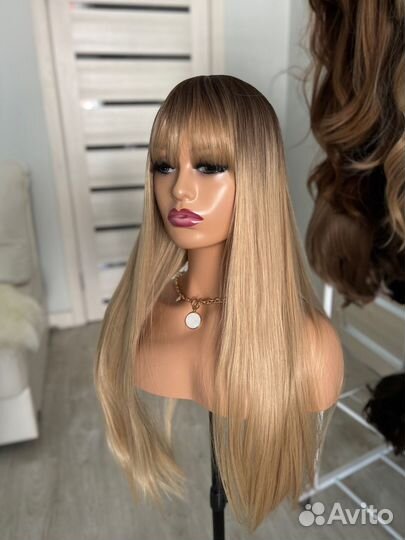 Парик пшеничный блонд 75 см