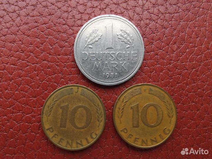 Монеты Германии, Кипра, Англии и США