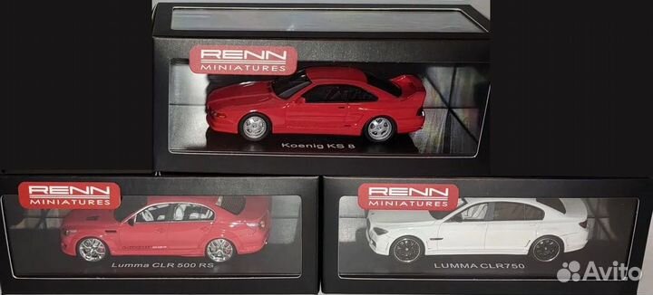 BMW M5 E60, 760 F02, 850 1/43