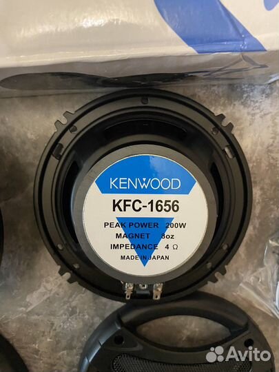Автомобильные колонки kenwood KFC-1656