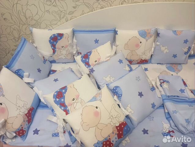 Бортики в кроватку новые