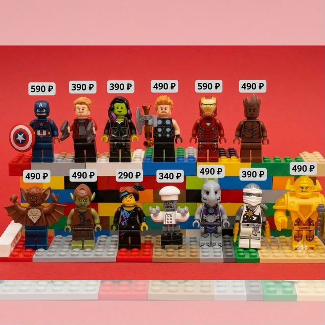 Минифигурки Lego Marvel/Ninjago/Chima/Nexo Knights
