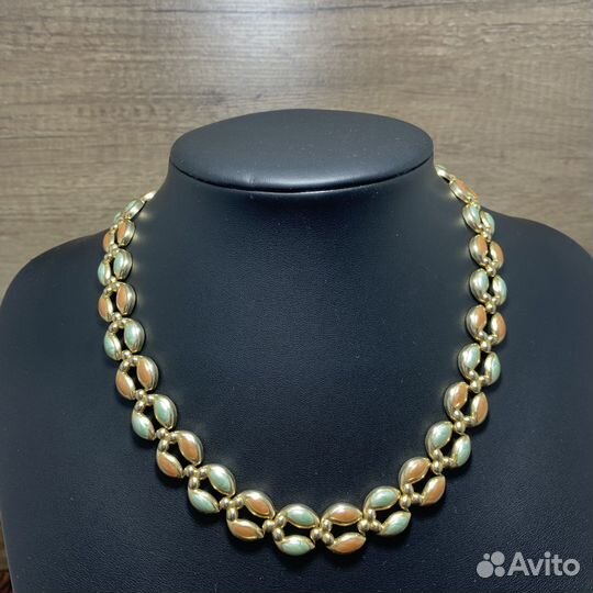 Винтажный Набор Ожерелье Браслет Серьги Ретро