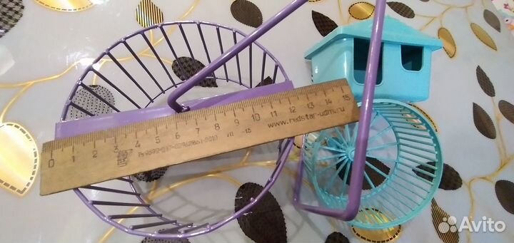 Колеса+домик+мисочка для хомки