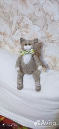 Вязаные игрушки- котики ручной работы