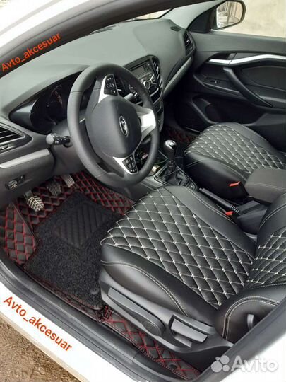 Чехлы Лада Веста св Кросс - LADA Xray с бежевой