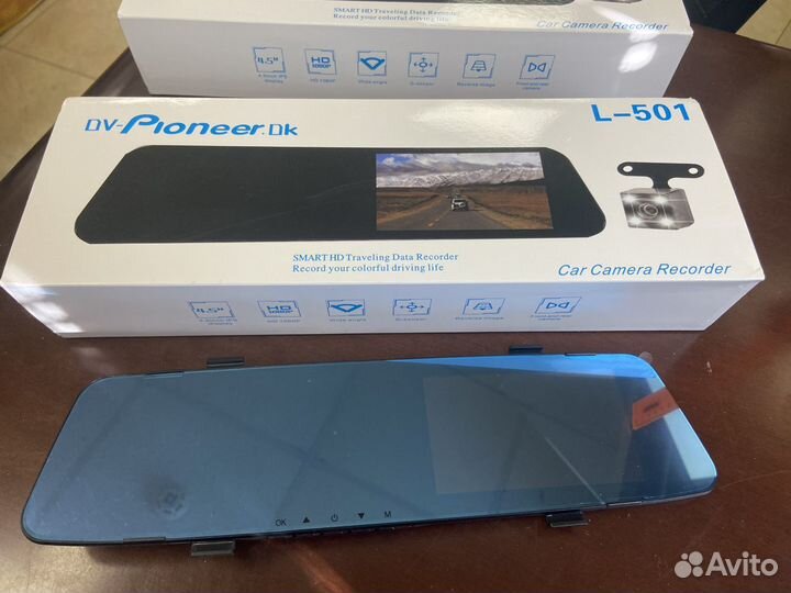 Зеркало видеорегистратор 2 камеры Pioneer L-501