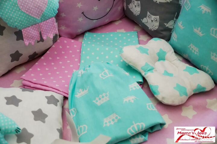 Новые бортики в кроватку