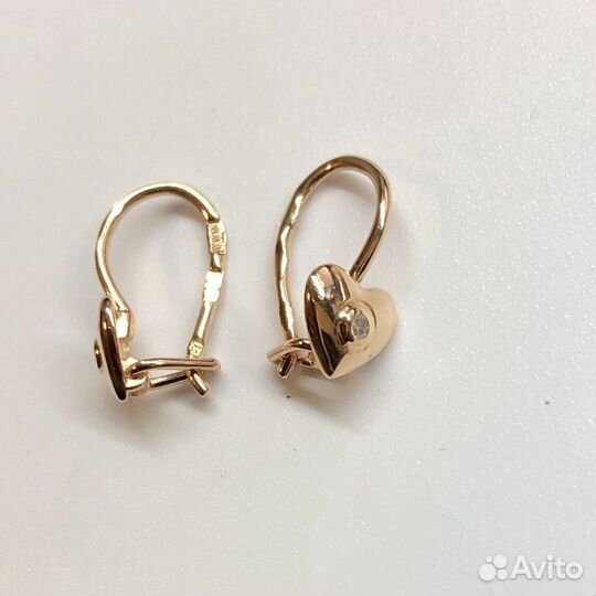 Золотые серьги 585 пробы