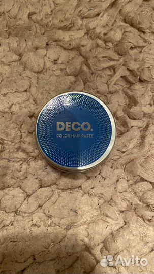 Гель для окраски волос синий deco