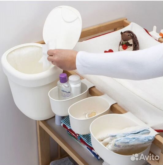 Контейнер для хранения IKEA для пеленального стола