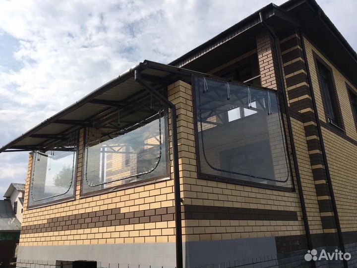 Мягкие окна терраса беседка установка круглый год