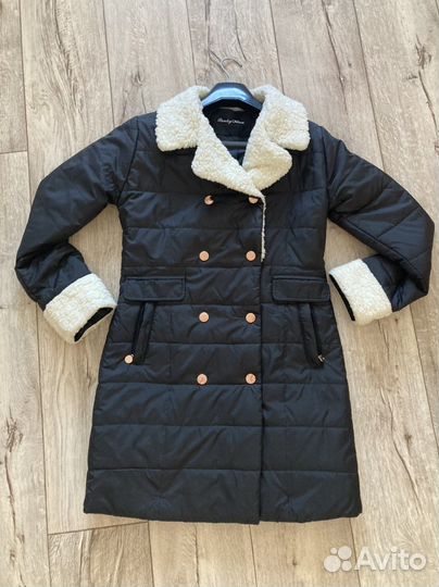 Стеганное пальто