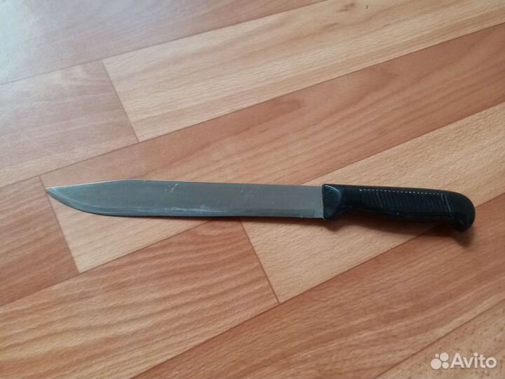 Нож кухонный большой СССР новый сталь 65*13