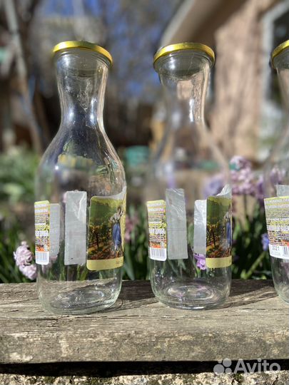 Бутылка Банка с крышкой 1 литр