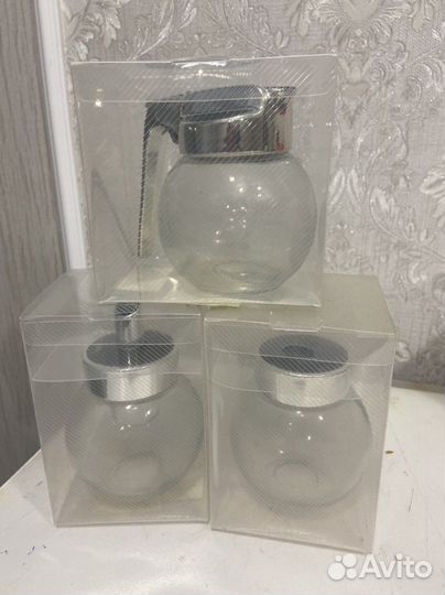 Набор для специй, стекло. 3 шт, Новое