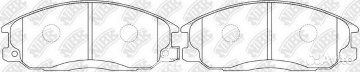 Nibk PN0103 Колодки дисковые передние Hyundai Sant