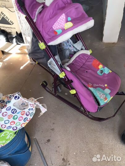 Санки коляска nika
