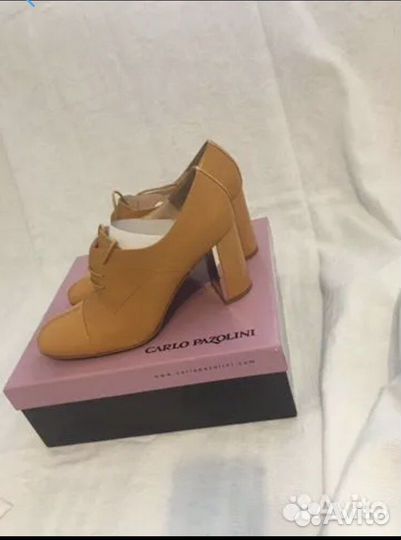 Ботинки кожа новые Carlo Pazolini 38,5 охра