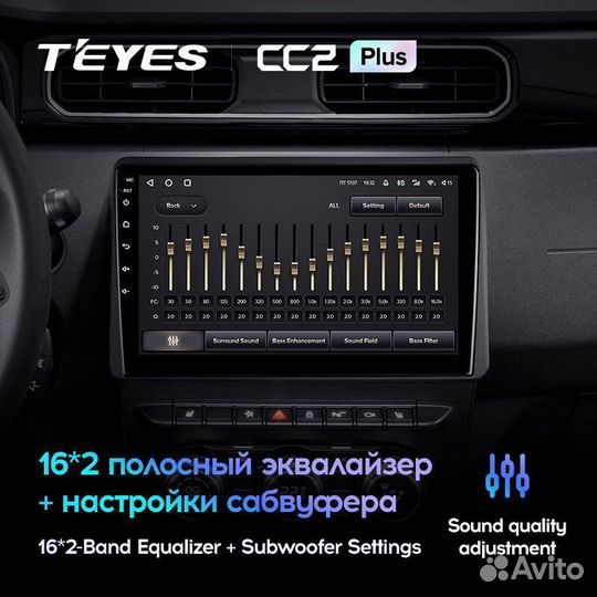 Магнитола Renault Duster 2020-2023 CC2 Plus 6/128