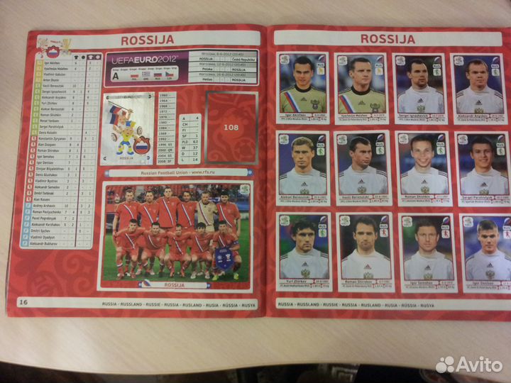 Альбом с наклейками Panini Евро 2012