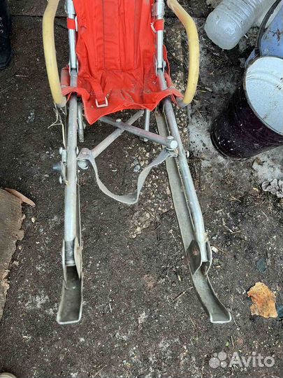 Санки коляска трость СССР, винтаж