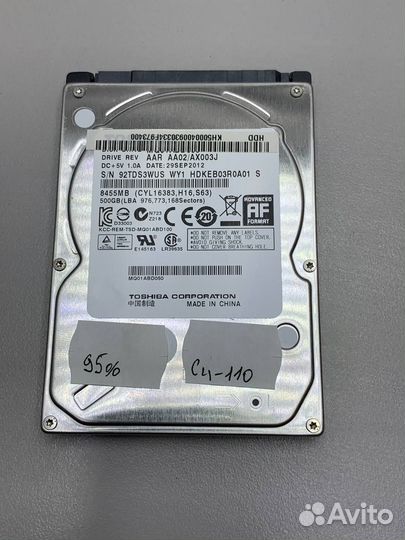 Жесткий диск toshiba 500GB
