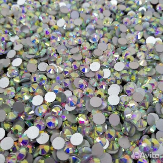 Стразы клеевые холодной фиксации Crystal AB ss 16