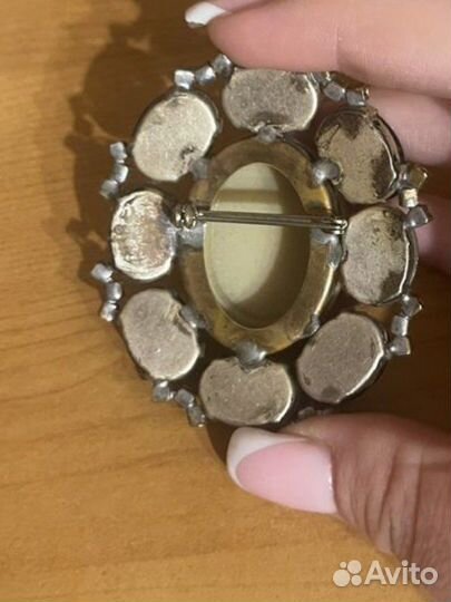 Брошь винтажная чехия