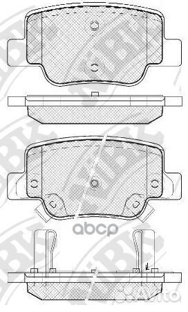 Колодки тормозные PN1842 NiBK