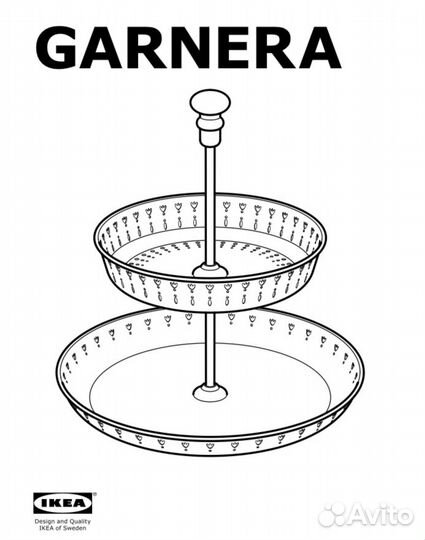 Гарнера сервировочная подставка икеа