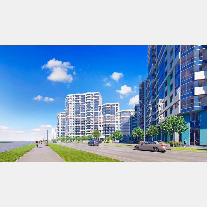 2-к. квартира, 56 м², 2/20 эт.