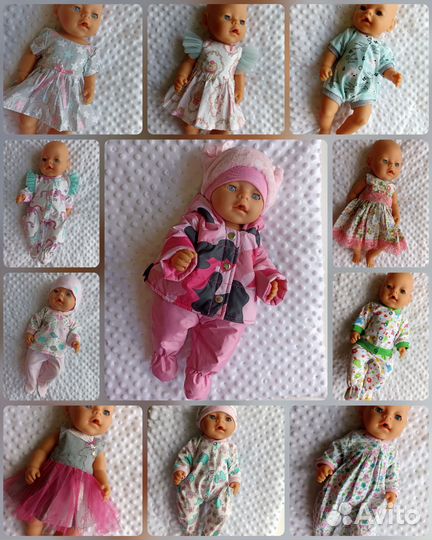 Одежда для кукол пупсов бэбибон и бебианабель