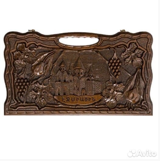 Нарды резные Эчмиадзин с ручкой 50