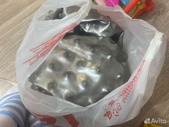 Фитбол с пупырками большой