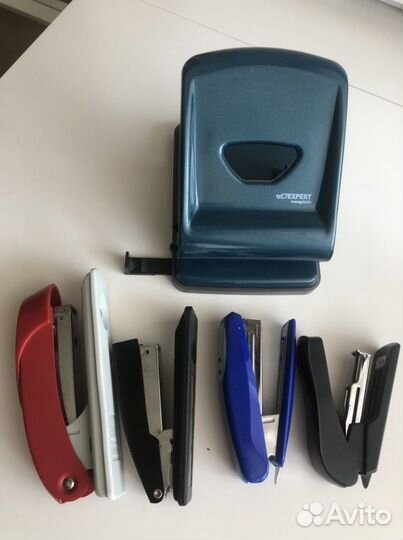 Дырокол, степлер, антистеплер