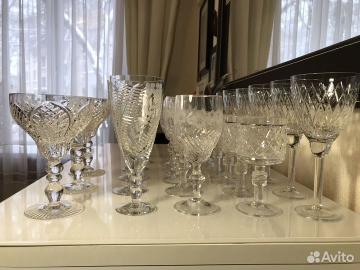 Хрустальные фужеры лзхс 