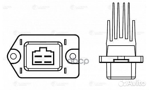 Резистор электровентилятора отопителя (auto A/C)