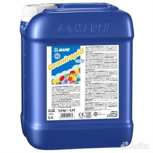 Смесь сухая granirapid жидкая часть В mapei, 5,5кг