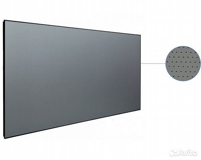 Акустически-прозрачный ALR экран на раме Global Sc