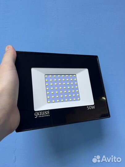 Прожектор Cветодиодный 50 вт 4500im gauss elementa