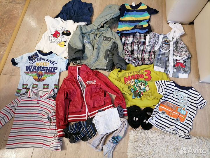 Вещи пакетом на мальчика 74 80 86